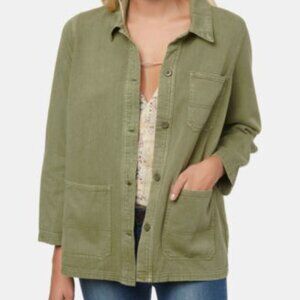 O'Neill // Olive Green La Seine Cotton Twill Jacket NWT
